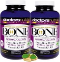 (Pakke af 2) Calcium 1000 Milligram med 4000 Milligram MCHC for komplet Calcium Maksimum Bone Strength Support af Læger Nutra Nutracatives Plus K1. K2, Magnesium, D-vitamin, zink, og mere