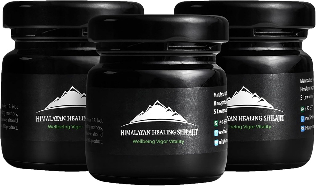 Pure Himalayan Organic Shilajit Resin Supplement Note 124; Indeholder Fulvic Acid og Trace Minerals