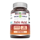 Amazing formulas folinsyre (vitamin B9) Supplement Note 124; 5000 Mcg pr Serving