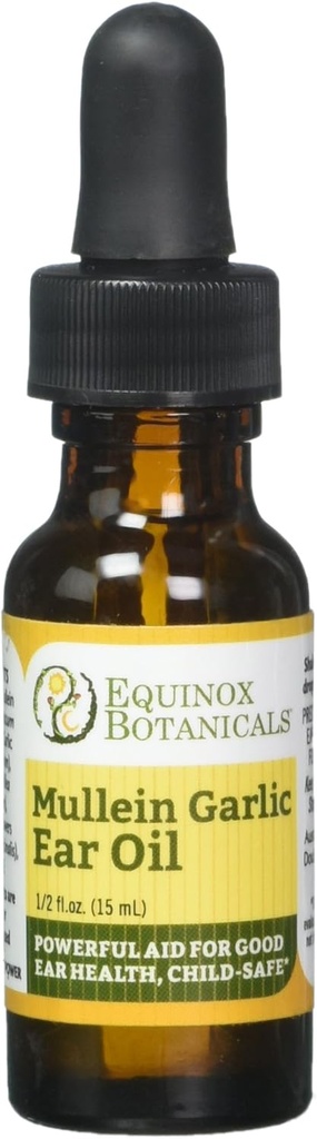 Equinox Botanicals Mullein Hvidløg Olie .5 oz