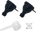 2Pack Protein Powder Container til at gå Portable Supplement tragte med shaker flaske bolde & Spoon Portable Dispenser Container til Fitness og Rejser On- the- Go Supplement opbevaring og påfyldning løsning