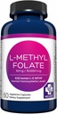 MD Life L- Methylfolat 10 mg tillæg - Professionel - Grade Aktiv L Methylfolat supplement - 60 kapsler - L- Methylfolat 10mg - Maksimal potens MTHFR W / essentielle aminosyrer