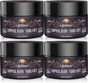Ajoblanco 600mg Natural Himalayan Organic Shilajit Resin - Himalayan Gold Shilajit Resin med Organic Ayurvedic Blend i høj potens for energi, styrke og immunitet, pakke med 4