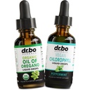 Oregano Oil Organic Liquid Drops & Chlorophyll - Oil of Oregano Drops Tincture Extract & Vegan Chlorophyll Liquid Body Detox Cleanse Immune Support - Digestive Gut Health Odor Cleanse Supplement