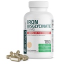 Bronson Iron Bisglycinate 25 mg blister på Maven, understøtter energi & sund rød blodcelle produktion - non-constipating formel - ikke GMO, 180 vegetariske kapsler