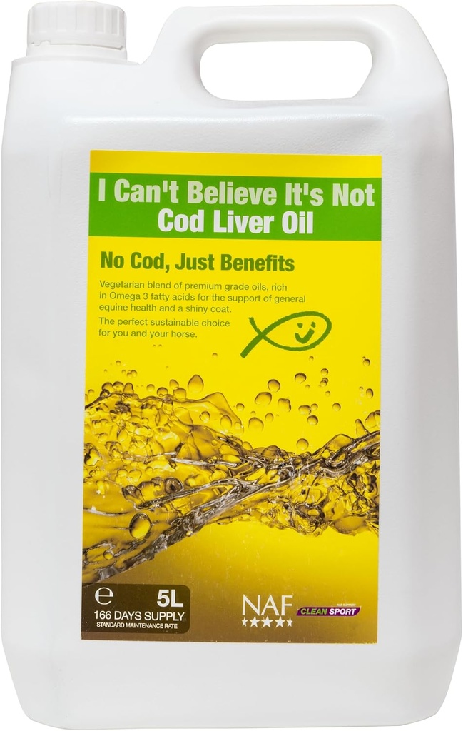 Jeg kan ikke tro det er ikke Cog Lever Oil, Horse Feed Supplement, NAF, 5L