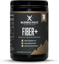 Wilderness Atlete Fiber + Tex124; Opløselig & Uopløselig Fiber supplement til kvinder & mænd - Prebiotic Fiber pulver til fordøjelsesstøtte - Daglig drik mix - Kosttilskud pulver Unflavored