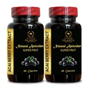ACAI Berry Extract - acai Berry Supplement Fertility, Açaí Berry (Euterpe oleracea) Pills, Antioxidant-Rich Organic, Fiber Pills - 2 Bottles 120 Capsules