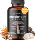 Optimal Prime 10x Mushroom Complex Supplement - Lions Mane, Cordyceps, Tyrkiet Hale for Immunitet, Energi, Mood, Focus - Natural Health Booster, 90 Caps