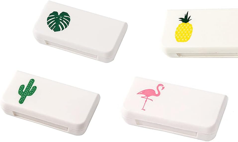 SagaSave Travel Pill Case 3 Compartments Portable Pill Case Støvtæt og Fugt-Bevis Daglig Pill Case Lille Pill Box for Vitaminer, Fiskeolie, Kosttilskud (4 Styles)