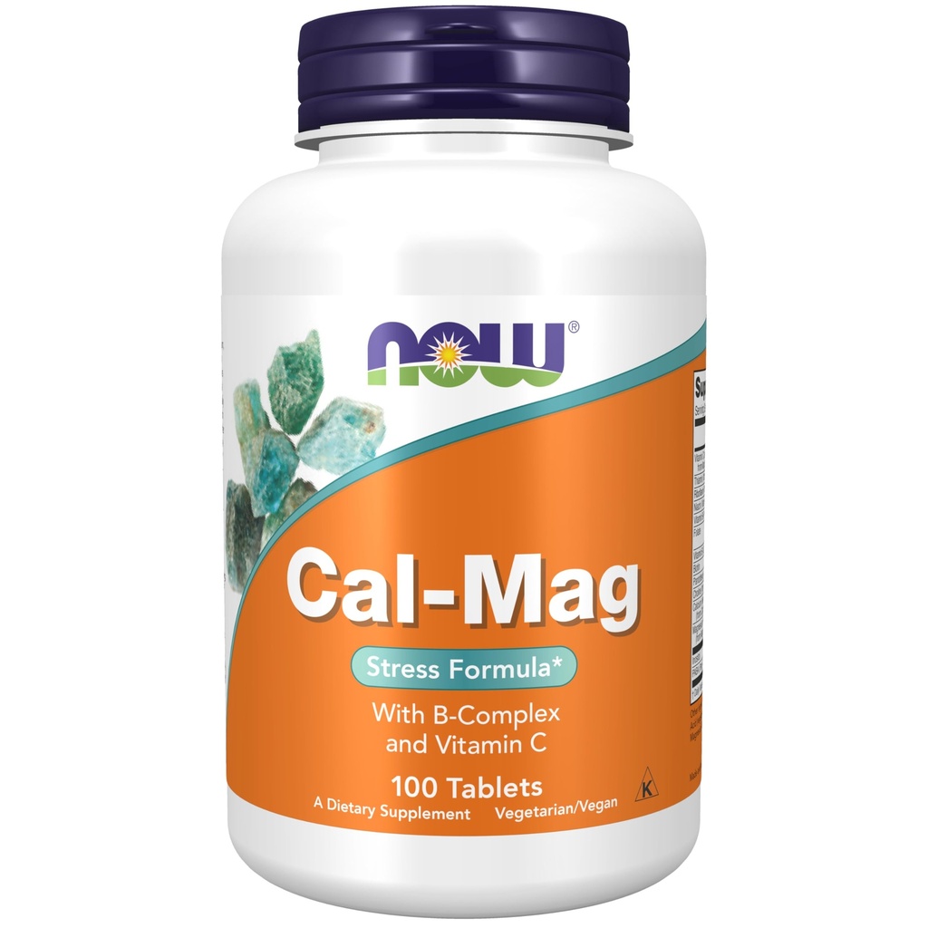 Nu Kosttilskud, Cal- Mag Stress Formel med B- Complex og C-vitamin, 100 tabletter