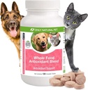 Kun Natural Pet Hel Food Antioxidant Green Tea & Berry Antioxidant Vitamin Supplement Blend for hunde, at støtte en sund immunsystem, Fight Gratis Radical skader - 60 bløde tygger