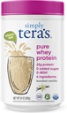 simpelthen tera 's Pure Whey Protein Powder - Græs Fed Vanilla Whey Protein Powder, Ren, Lavet uden kunstige sødestoffer, Non-GMO, Kosher, rBGH-Free, Soy- Free - 24 Oz.