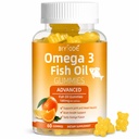 Omega-3 Fish Oil Kosttilskud: Pure 1000mg Omega-3 Gummies Support Heart Joint Eye Brain ImmunHealth 60 Gummies 30 Day Supply
