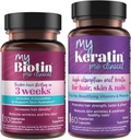 Renhedsprodukter Bundle - MyBiotin ProClinical + MyKeratin Avanceret hårterapi MyBiotin ProClinical (Biotin, MB40X Matrix, Astaxanthin) - MyKeratin (Næste generation Keratin hår, hud & negle)