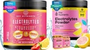 KEY NETRIENSER Elektrolyter & Multivitamin Hydration Powder Bundle - saftig Strawberry Lemonade & Fresh Pink Lemonade Elektrolyte Powders (90 Servere Hver) - Sukkerfri, Keto- Friendly, Ingen kalorier