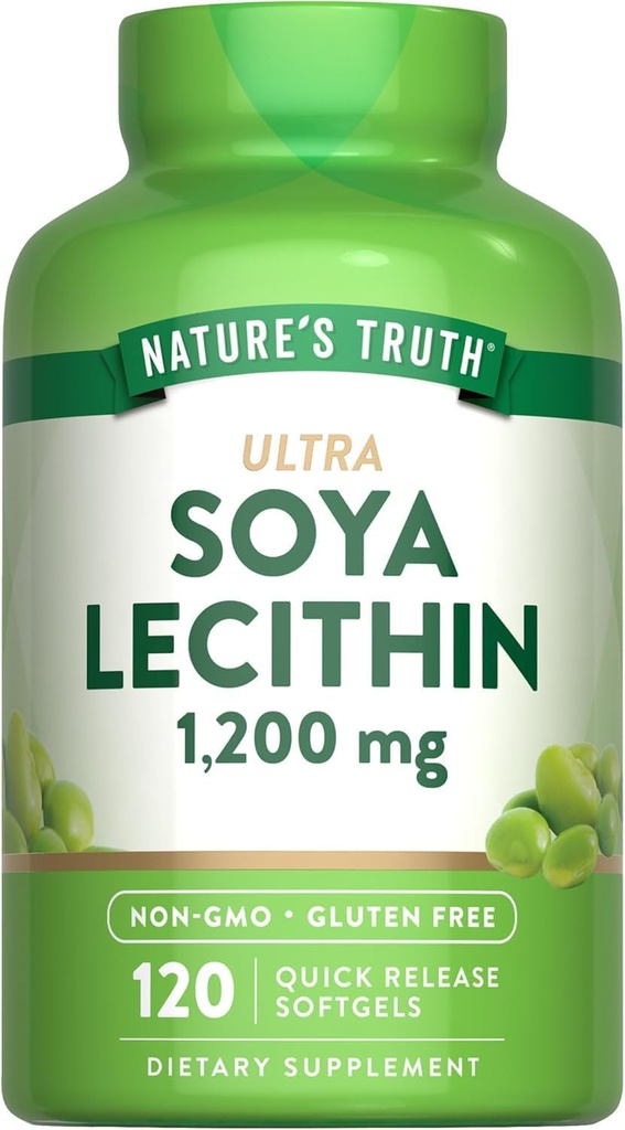 Nature 's Truth Ultra SOYA Lecithin 1200 mg, 120 Greve (pakke med 1)