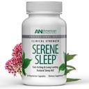 American Nutriceuticals - Serene Sleep Aid - with Melatonin & Magnesium - All Natural Sleep Aid for Adults -Long-Lasting - 60 Capsules -30 Day Supply