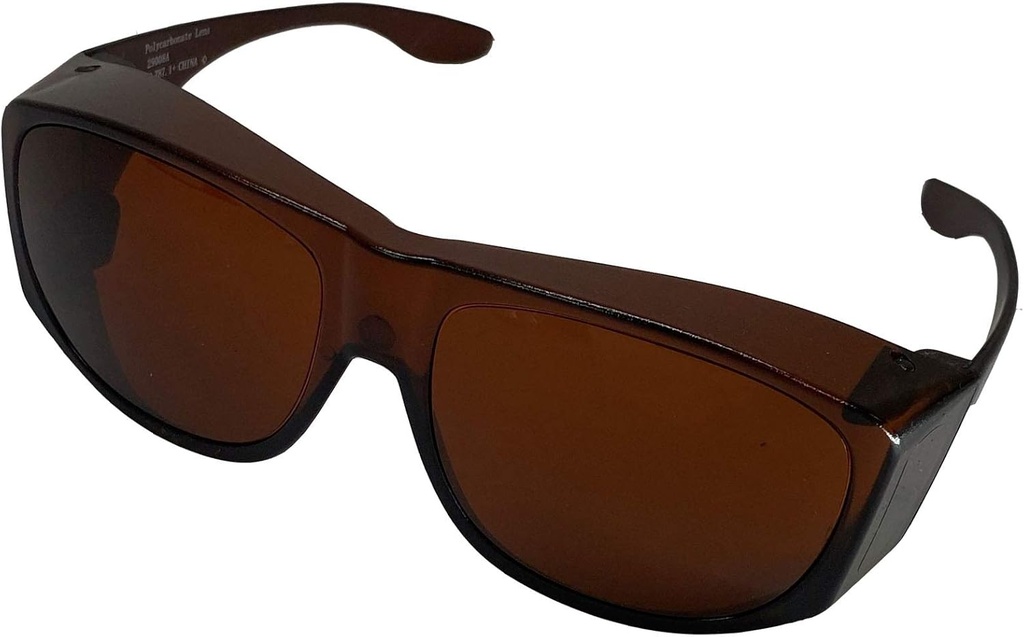Solar Shield Fits- Over solbriller, SS Polycarbonat II Amber, Unisex, Solbriller