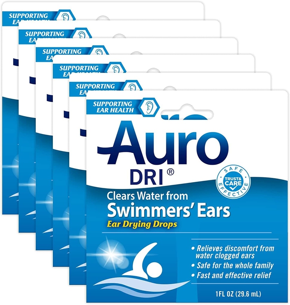 Auro- Dri Ear Vandtørring Støtte 1 fl oz (Mængde af 6)