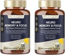 Totaria C- ognitive med koffein piller, L- Tyrosine, Alpha GPC, Ginkgo Biloba, Bacopa Monnieri Brain Supplement for Memory and Focus, Brain Nootrop Support - Non-GMO, Gluten Free (120 Counts)