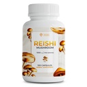 SIRUNES Reishi Mushroom kapsler - 100- Grev Reishi Mushroom supplement til Stress og immunforsvar - 1000mg High- Strength Adaptogen Mushroom Superfood kapsler - Non- GMO og naturlige