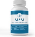 Pure Original Ingredienser MSM, (100 kapsler) Altid Pure, Ingen tilsætningsstoffer eller Fillers, Lab Verified