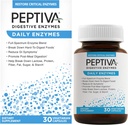 Peptiva Daglige fordøjelsesenzymer, Full- Spectrum, Daglige fordøjelsessygdomme, Understøtter Break- Down of Foods & Post- Meal fordøjelse, 30ct