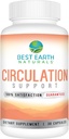 Best Earth Naturals Circulations Supplement - Balanceret formel for optimal Circulatory Support - 30 kapsler (30-dages forsyning)