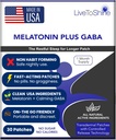Live til Shine Melatonin Patches for Sleep - Plus GABA til at berolige travle hjerner hurtigt - Perfekt Combo for mænd og kvinder - langsom udgivelse - 30 Patches - USA Made