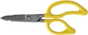 Klein Tools 26001 Elektrician Saks, Lavet i USA, 6.75-Tommer All- Formål Heavy-Duty Snips, Kabel skæring Notch, Serverede Blades, Deburr Notch, Wire Stripper