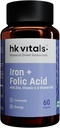 Forskning Driven Innovationer Jern + folinsyre med zink, C-vitamin & vitamin B12 supplement (60 kapsler)