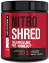Jacked Factory NITROSURGE Shred Pre Workout Supplement - Energy Booster, Instant Strength Gains, Sharp Focus, kraftfulde pumper - Nitrooxide Booster & PreWorkout Powder - 30Sv, Fruit Punch