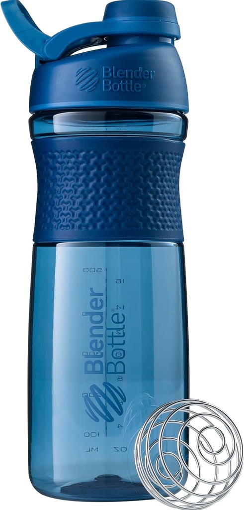 BlenderFlaske SportMixer Shaker Flaske Perfekt til Protein Shakes og Pre Workout, 28-Ounce, Navy
