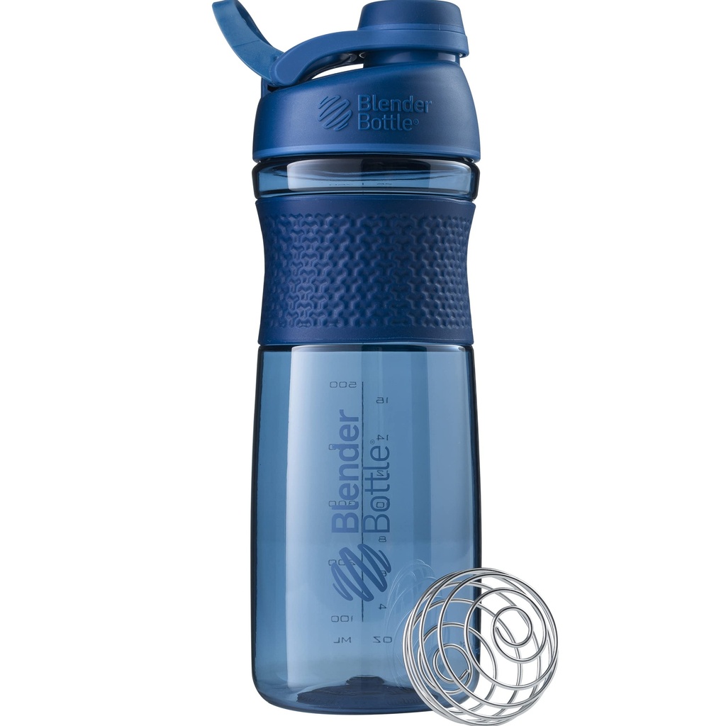 BlenderFlaske SportMixer Shaker Flaske Perfekt til Protein Shakes og Pre Workout, 28-Ounce, Navy