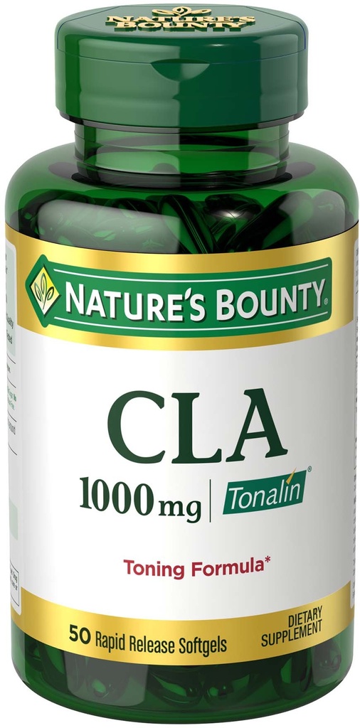 Naturens Bounty Tonalin piller og kosttilskud, kost og krop support, 1000 mg, 50 Rapid Release Softels