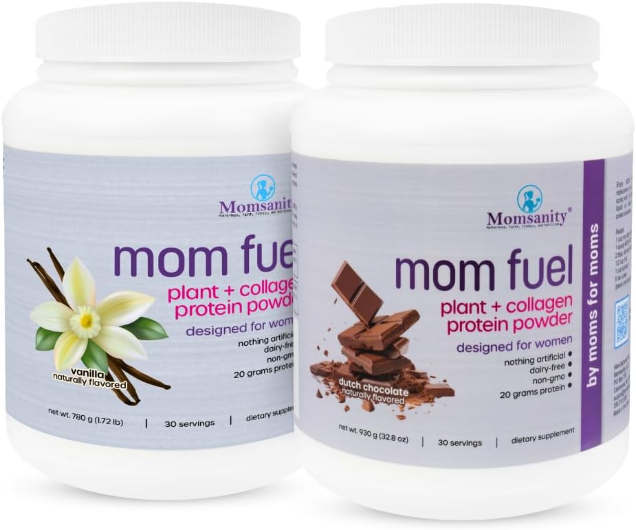 Protein Powder for Women - Dairy Free Meal Erstatning Protein Powder Made with Plant & Collagen Protein, 20 Grams Protein (hollandsk chokolade + vanilla)