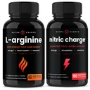 NutraChamps L- arginin kapsler og nitratopladning kapsler 2 Pack Bundle