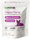 K9 Power Digest Forte for Dogs 1lb - Digestive, Immunity & Calming Support - Forbedrer næringsstofabsorptionen - Balancer Gut Flora - letter ubehag & Boost Mood