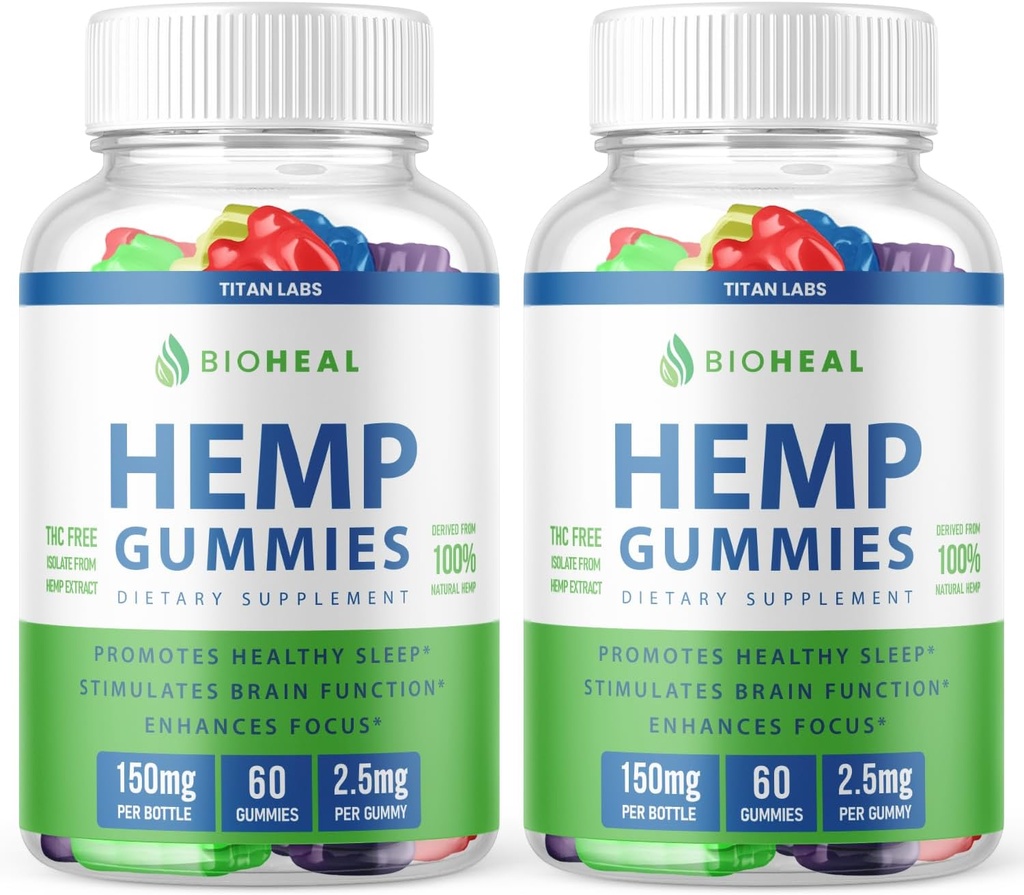 (2 Pack) Bioheal Gummies, Bioheal Gummies for Tinnitus, Bioheal Gummies 300mg, Bio Heal Gummies, Bioheal Hemp Gummies, Bioheal Gummies S, Bioheal Gummies Advanced Formel Support (120 Gummies)