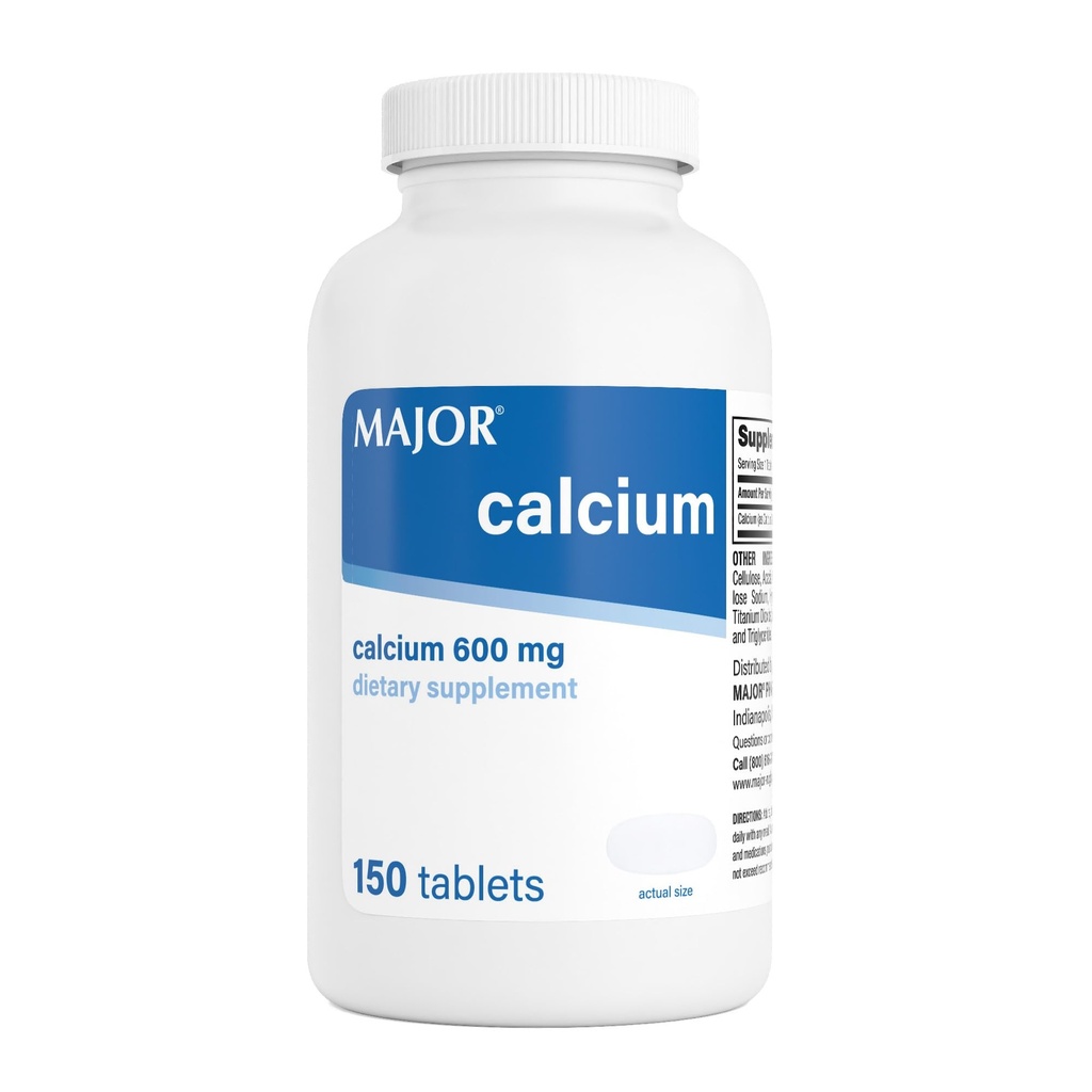 Major 600 mg Calciumtabletter - Calciumsupplement - 150 tal (1 pakning)