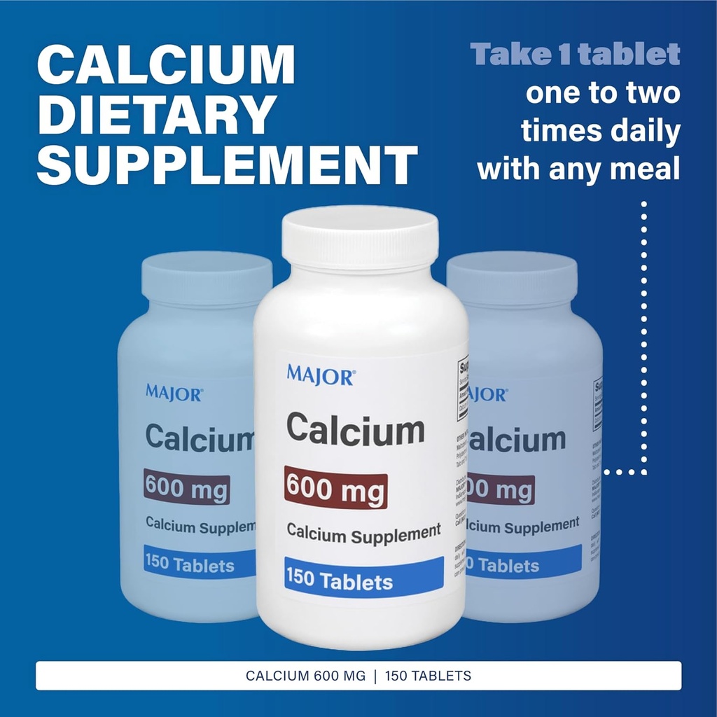 Major 600 mg Calciumtabletter - Calciumsupplement - 150 tal (1 pakning)