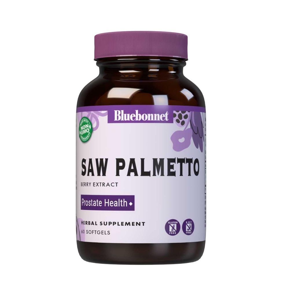 BlueBonnet Extra Strength Saw Palmetto Berry Extract Supplement, 60 Greve