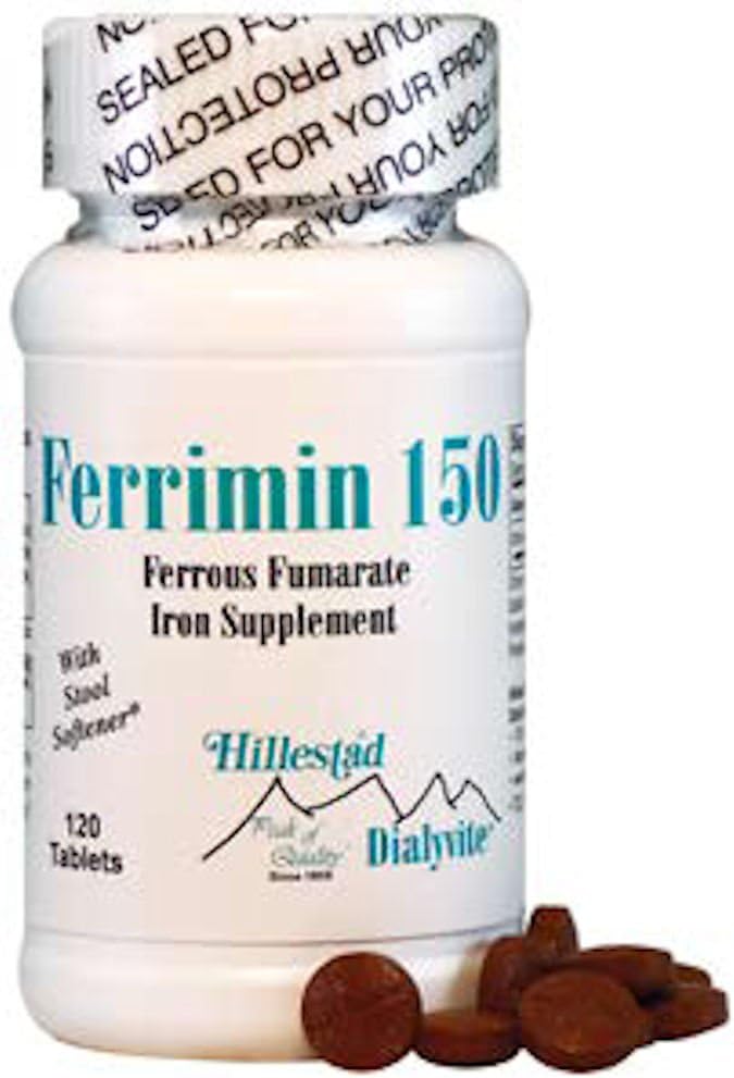 Dialyvit - Ferrofumarat - Ferrimin 150- 120 tabletter (2)