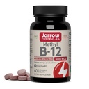 Jarrow Formulas Methyl B- 12 5000 mcg - 60 tyggetabletter, Cherry - Bioactive Vitamin B12 - Understøtter energiproduktion, hjerne sundhed & Metabolisme - Gluten Free - 60 Serveringer