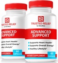 (2 Pack) Trusted Relief Kapsler, Official TrustedRelief Complete Support Pills, Alle naturlige Formel for Stable Levels & Sund Circulation, Premium Supplement Anmeldelser (120 Kapsler)