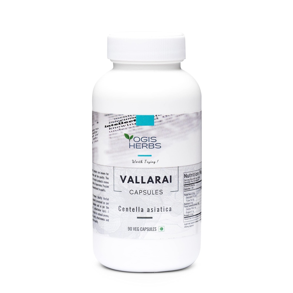YOGIS HERBS Vallarai kapsler (Centella Asiatica / Gotu Kola)