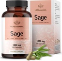 HERBAMAMA Sage Capsules - 1000mg Natural fordøjelse & immunforsvar - Sage blade til hjerne Klarhed - Vegan, Non- GMO Salvia Officinalis Antioxidant Supplement