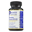 Premier Research Labs: Vitamin D3 + K2 Kosttilskud - for ben Support and Promoces Heart Health, Gluten- Free - 5000 IE Vegan Kosttilskud - Testet Kvalitet Medic124; 30 Plant- Kilde baseret kapsler