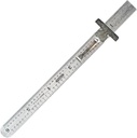Generelle værktøjer 300 / 1 6-Tommer Flex Precision rustfrit stål linealer, Chrome